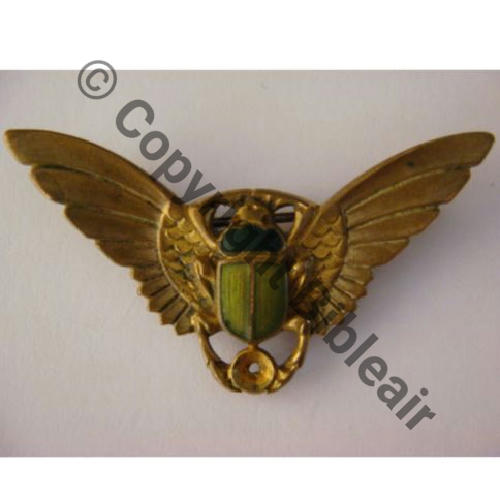 BROCHE  SCARABEE  SM Eping bascule Dos lisse Scarbee embouti Src.flob92 34Eur06.12
